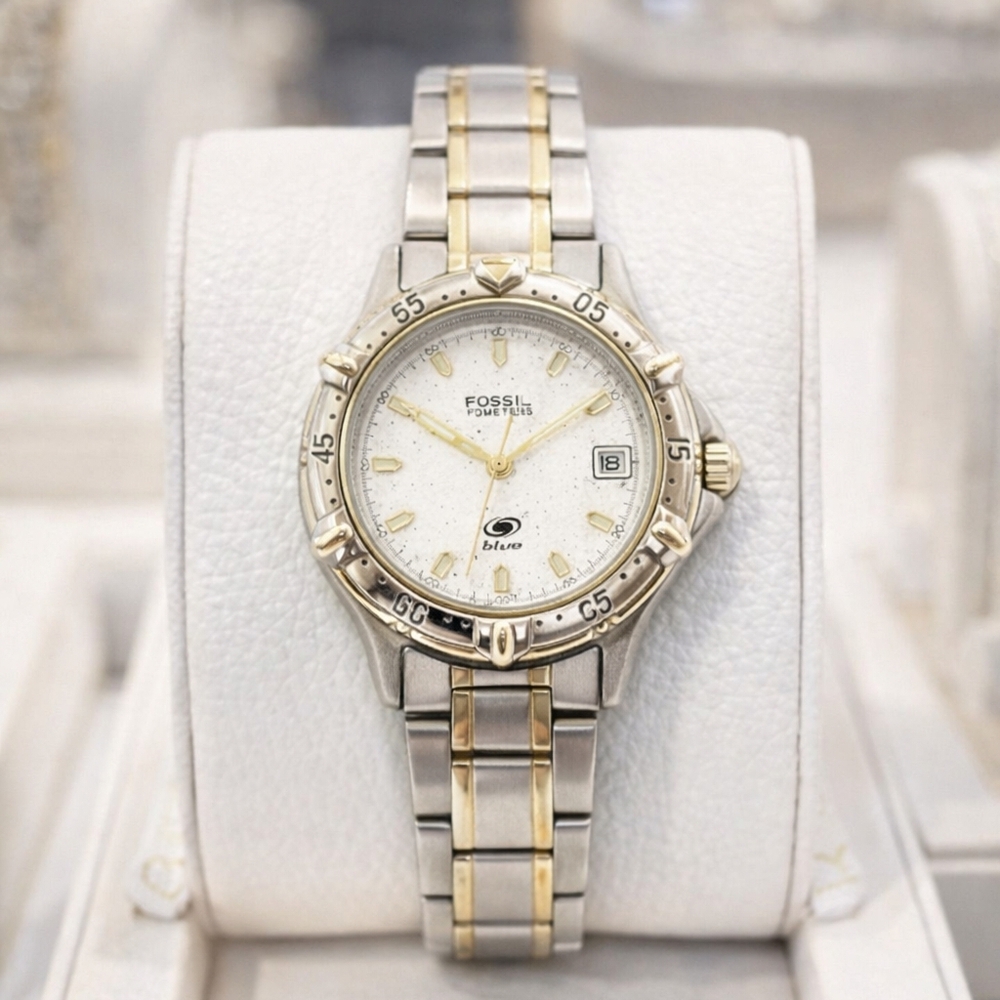 Fossil Blue AM-2939 Mens Stainless Steel Analog Watch